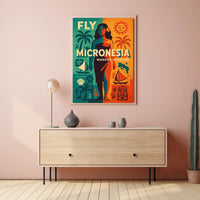 Fly Micronesia Wander in Color Poster