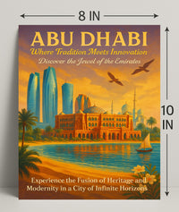 Abu Dhabi: Fusion of Tradition and Innovation Urban Poster