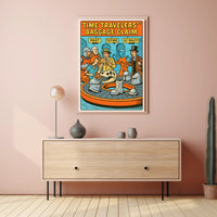 Time Travelers' Baggage Claim Poster PosterGoat