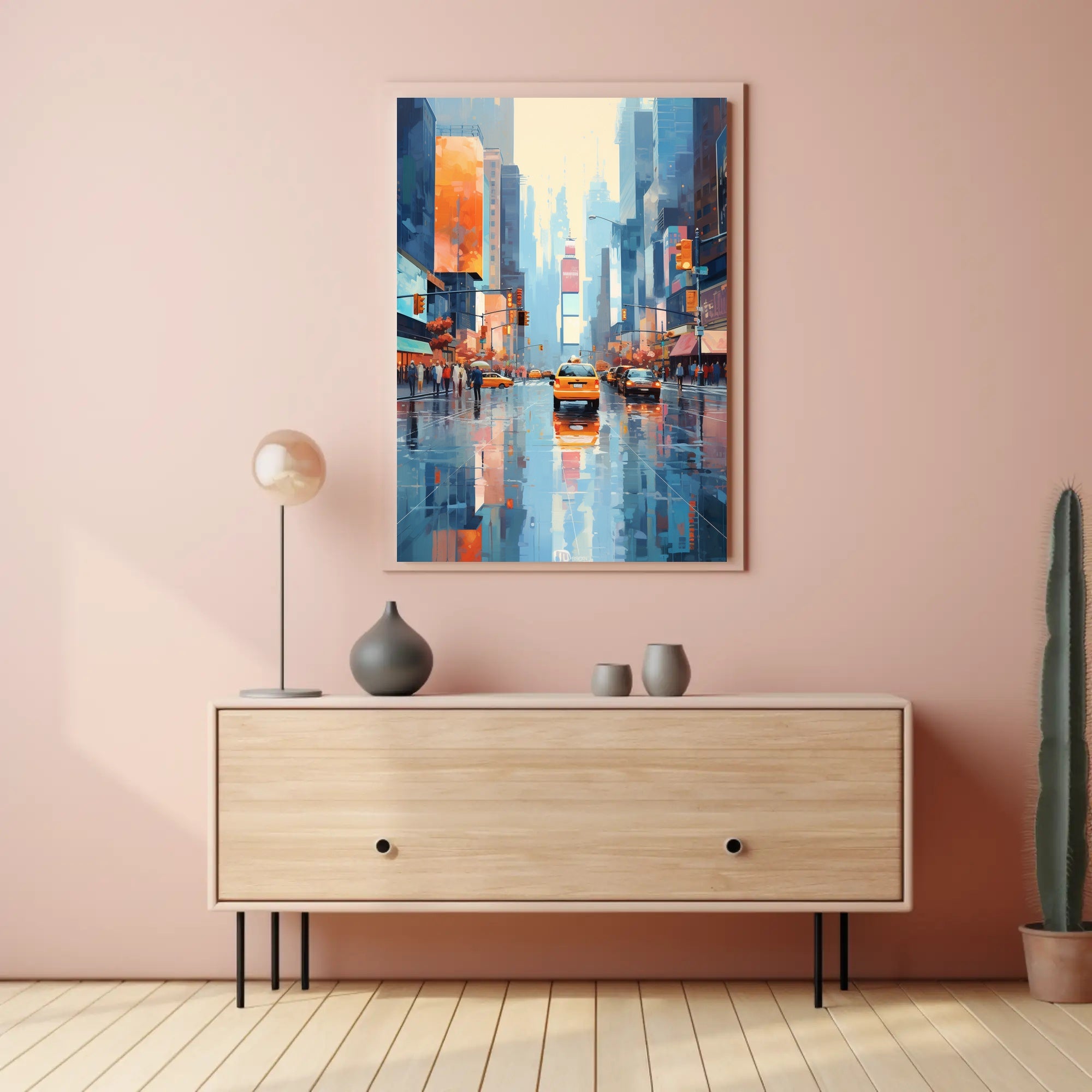 Cityscape Reflections Poster PosterGoat