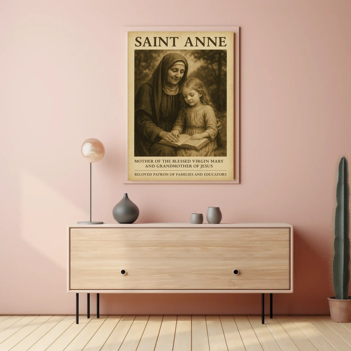 Saint Anne Patron Of Families And Poster
