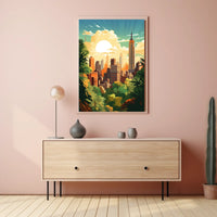 Empire State Vibes in Modern New York City Travel Poster