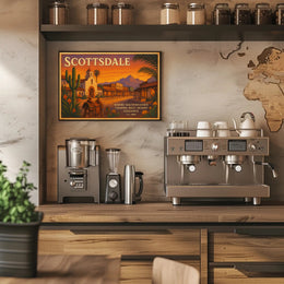 Southwestern Charm Scottsdale Travel Poster