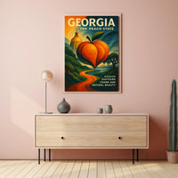 Georgia The Peach State Poster