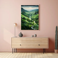 Serene Terraced Landscape Poster