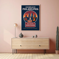 Embrace Philadelphia Poster PosterGoat