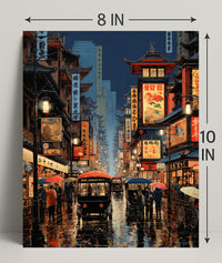 Vibrant Streets Of The Past Poster
