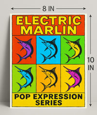 Electric Marlin Pop Expression Series Poster PosterGoat