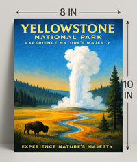 Yellowstone National Park Experience Nature’s Majesty Poster PosterGoat