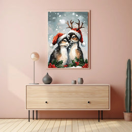 Festive Woodland Friends Poster