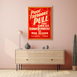 Great German Hypnotist Show Vintage Cultural or Heritage Poster