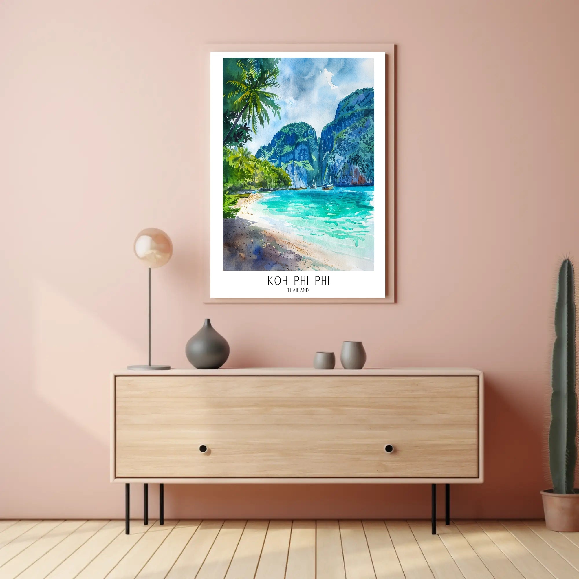 Koh Phi Phi Tropical Paradise Travel Poster PosterGoat
