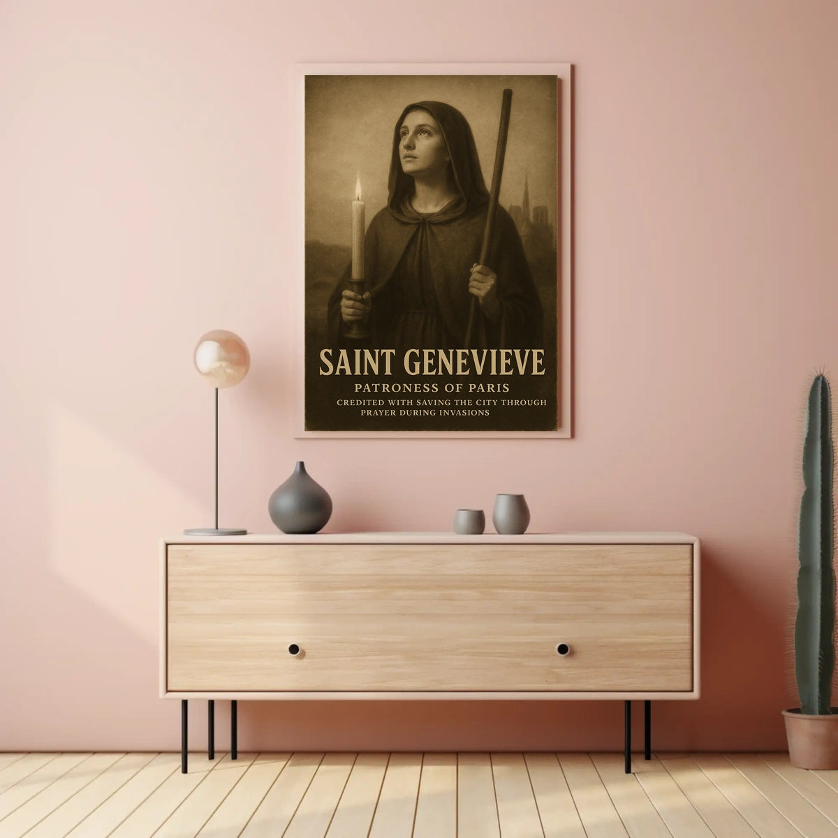 Saint Genevieve Patroness Of Paris Poster