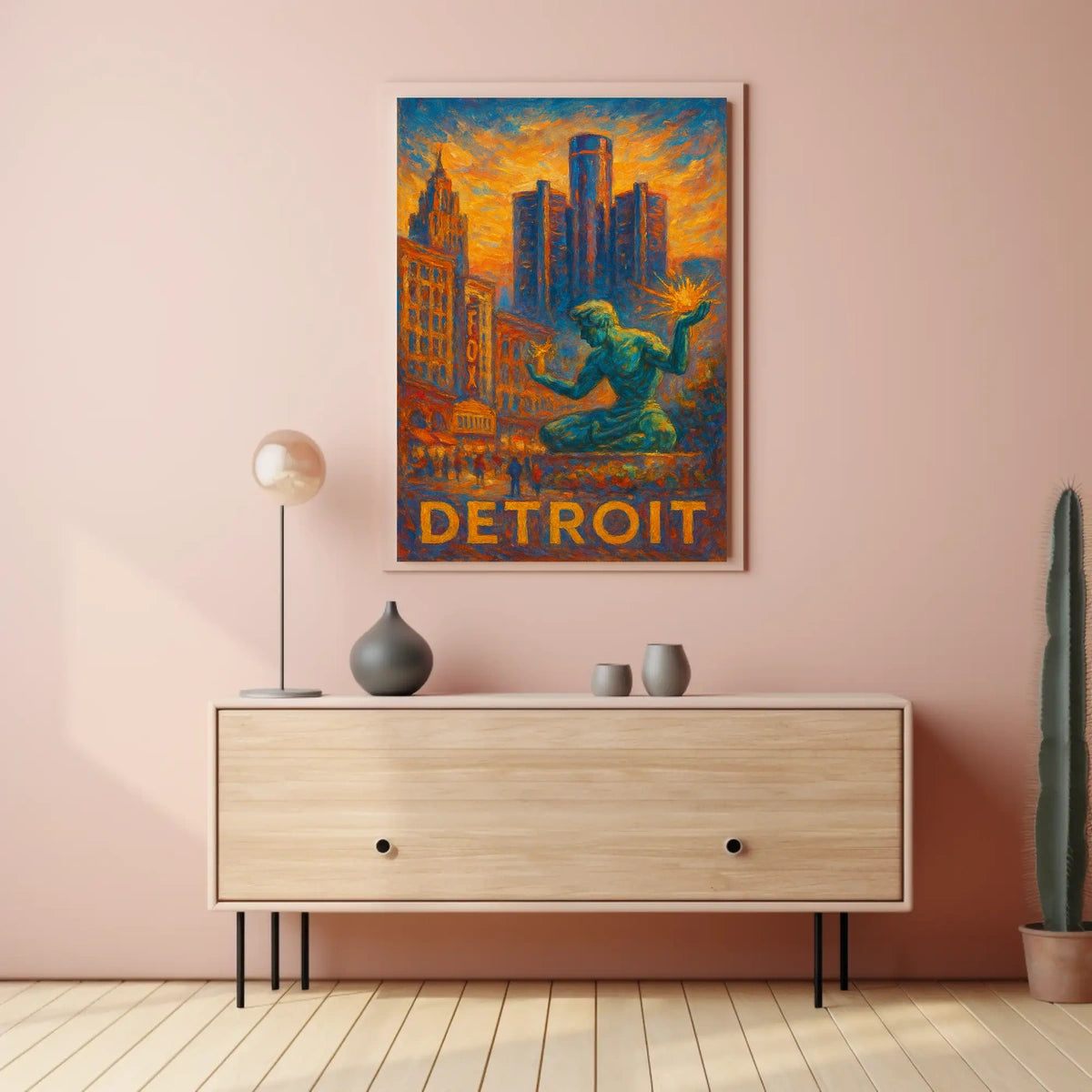 Spirit of Detroit Poster