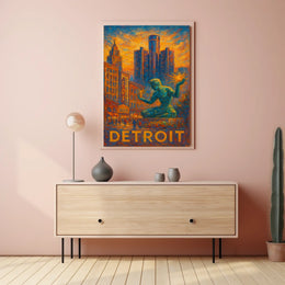 Spirit of Detroit Poster