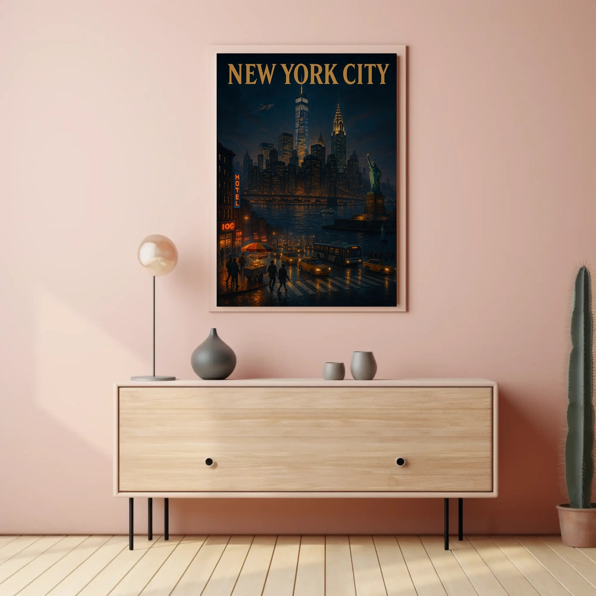 New York City Nightscape Poster