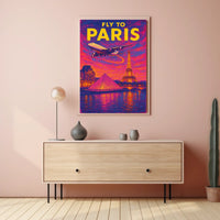 Fly to Paris Poster
