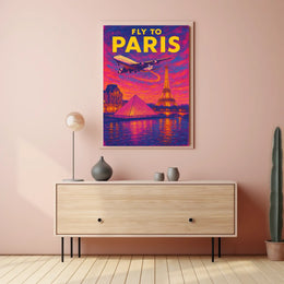 Fly to Paris Poster
