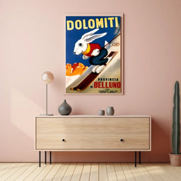 Dolomiti Skiing Adventure Poster