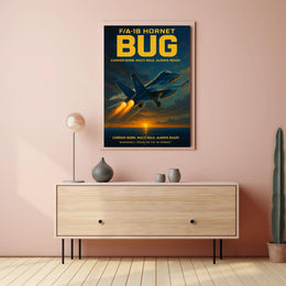 F/A-18 Hornet Ocean Flight - Poster