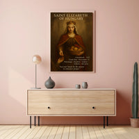 Saint Elizabeth of Hungary Religious Heritage Cultural Poster