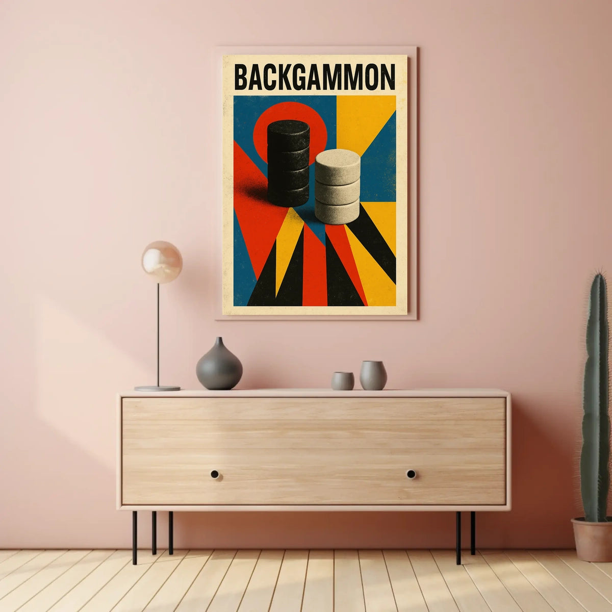 Backgammon Art Poster
