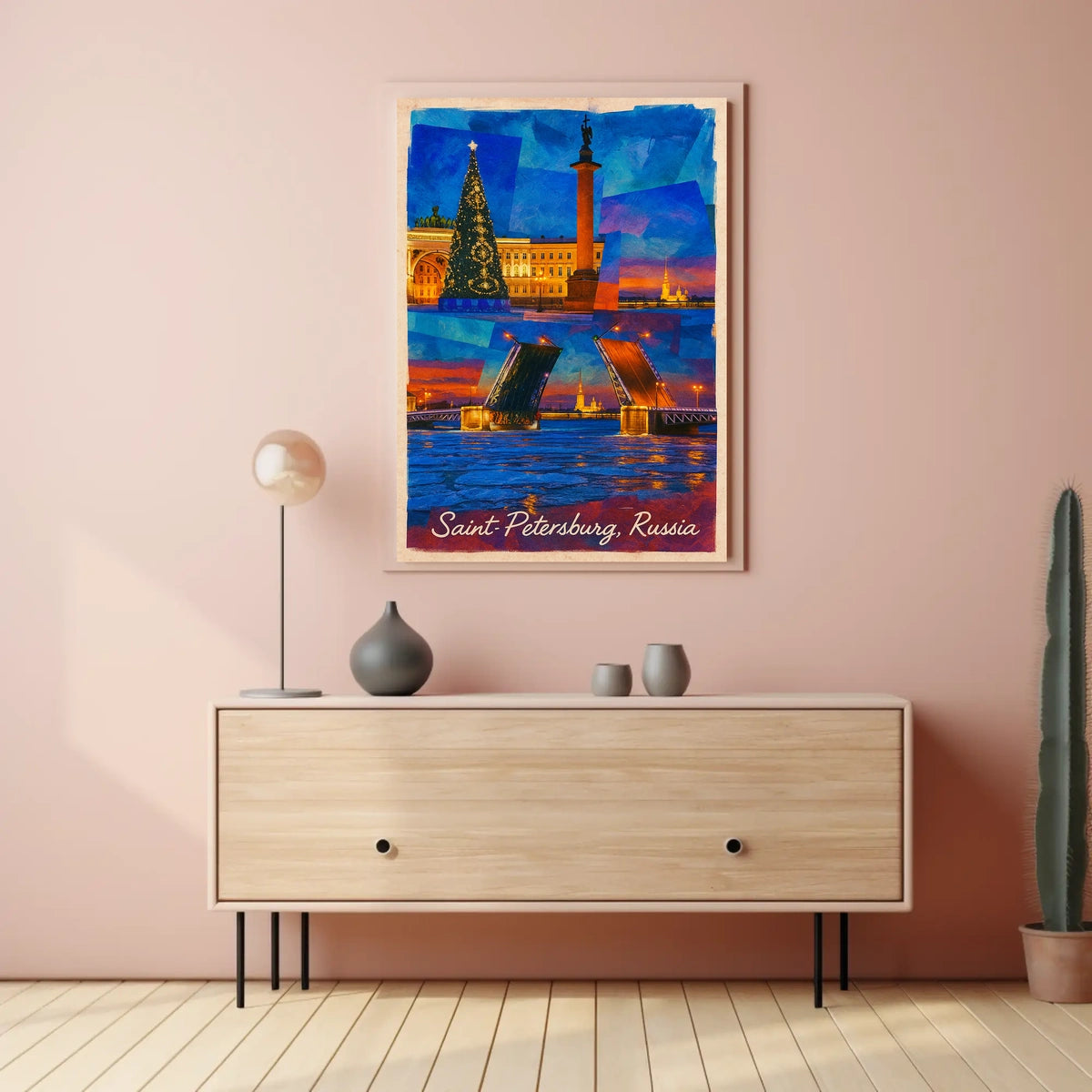 Saint Petersburg Russia Historic Cityscape Timeless Art Collectors Heritage Iconic Poster