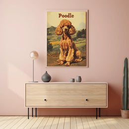 Poodle Portrait Poster