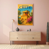 Crete Knossos Palace Travel Poster