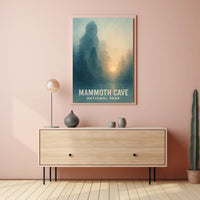 Mammoth Cave National Park Landscape Travel Art Print Poster