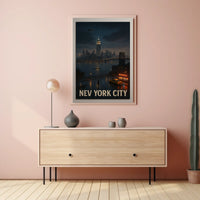 New York City Nightscape Poster