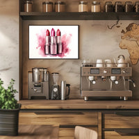 Lipstick Trio – A Splash of Color Poster