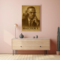 Malcolm X Iconic Leader Poster