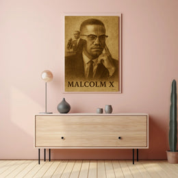 Malcolm X Iconic Leader Poster