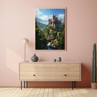 Enchanted Medieval Castle Adventure Poster - Fantasy Art Print