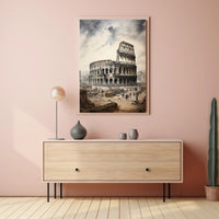 The Colosseum Echoes Of Ancient Rome Poster
