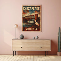 Chesapeake Tranquility Vintage Travel Collectors Poster