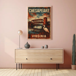 Chesapeake Tranquility Vintage Travel Collectors Poster