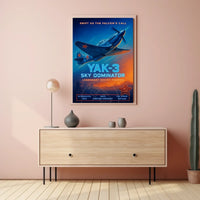 YAK-3 Fighter Plane WWII Propaganda Poster