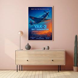 YAK-3 Fighter Plane WWII Propaganda Poster