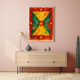 Vibrant Abstract Flag Poster
