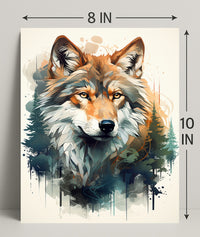 Majestic Wolf In Nature Poster PosterGoat