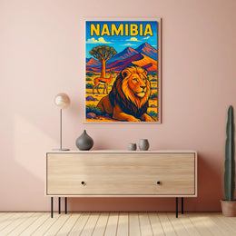 Namibia Wildlife Adventure Poster
