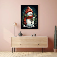 Festive Snowman Delight Poster