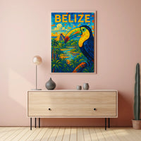 Belize Vibrant Wildlife And Culture Poster