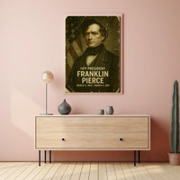 Franklin Pierce 14th President of the United States Damaged Photograph Poster
