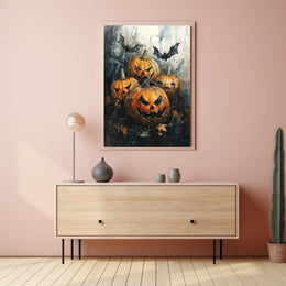 Haunted Pumpkins Poster