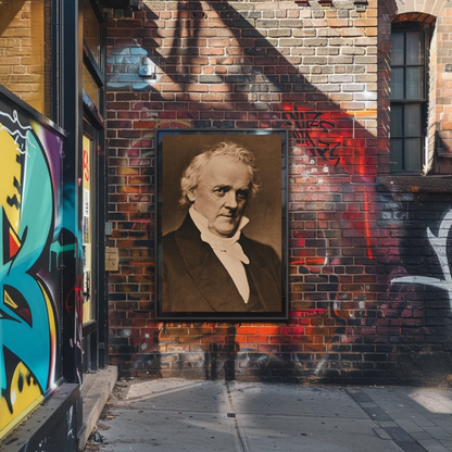 James Buchanan 15th President Sepia Photo