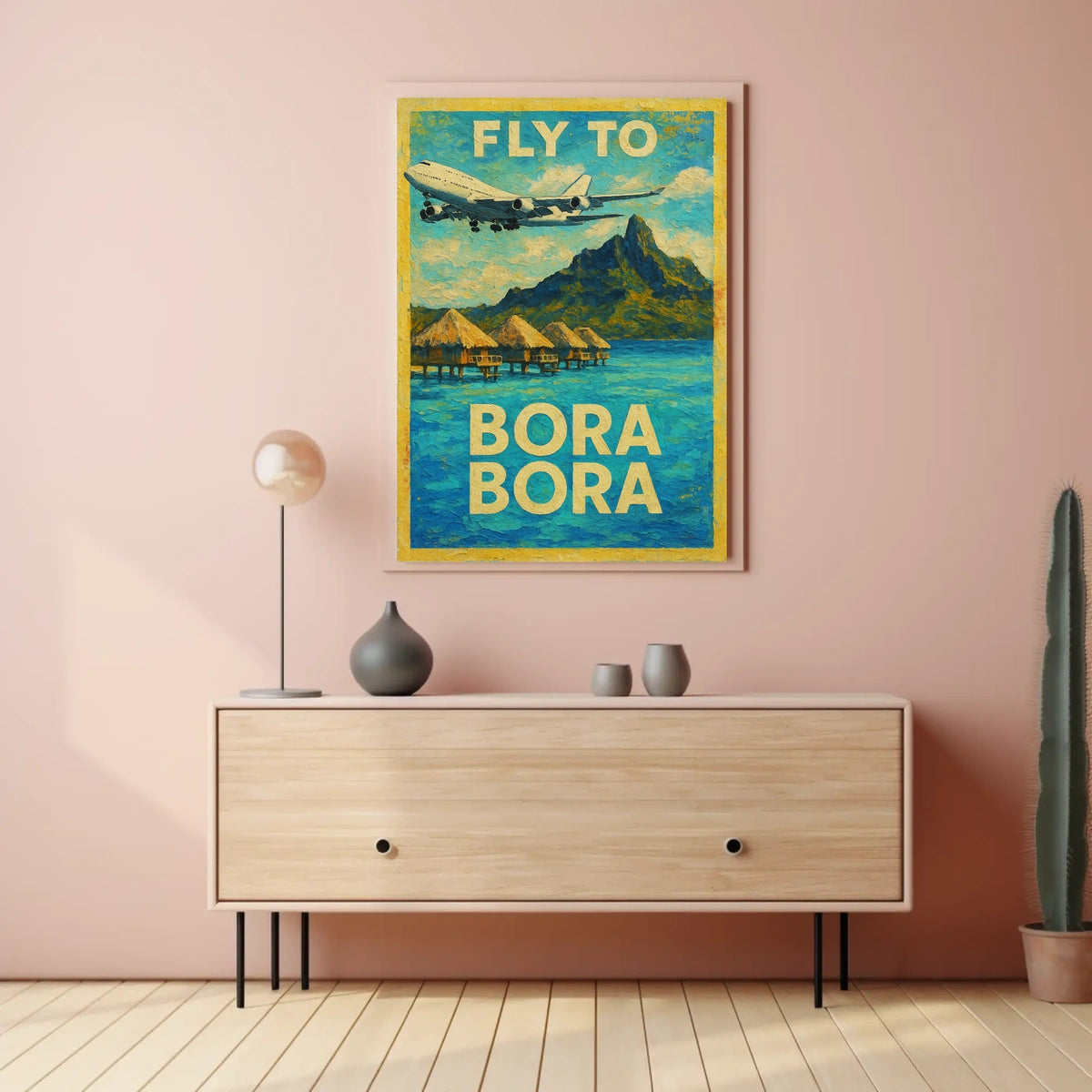Fly to Bora Bora Poster