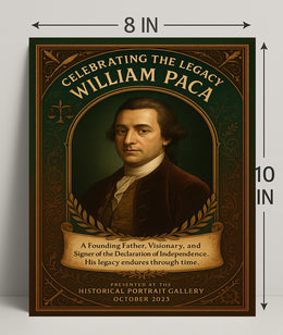 Celebrating the Legacy of William Paca Poster PosterGoat